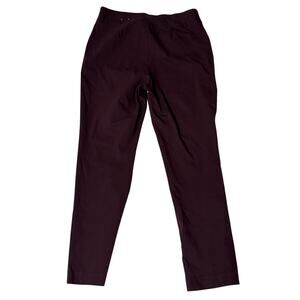 Chico's Perfect Stretch Pull-On Maroon-Colored Pants, Size 2
